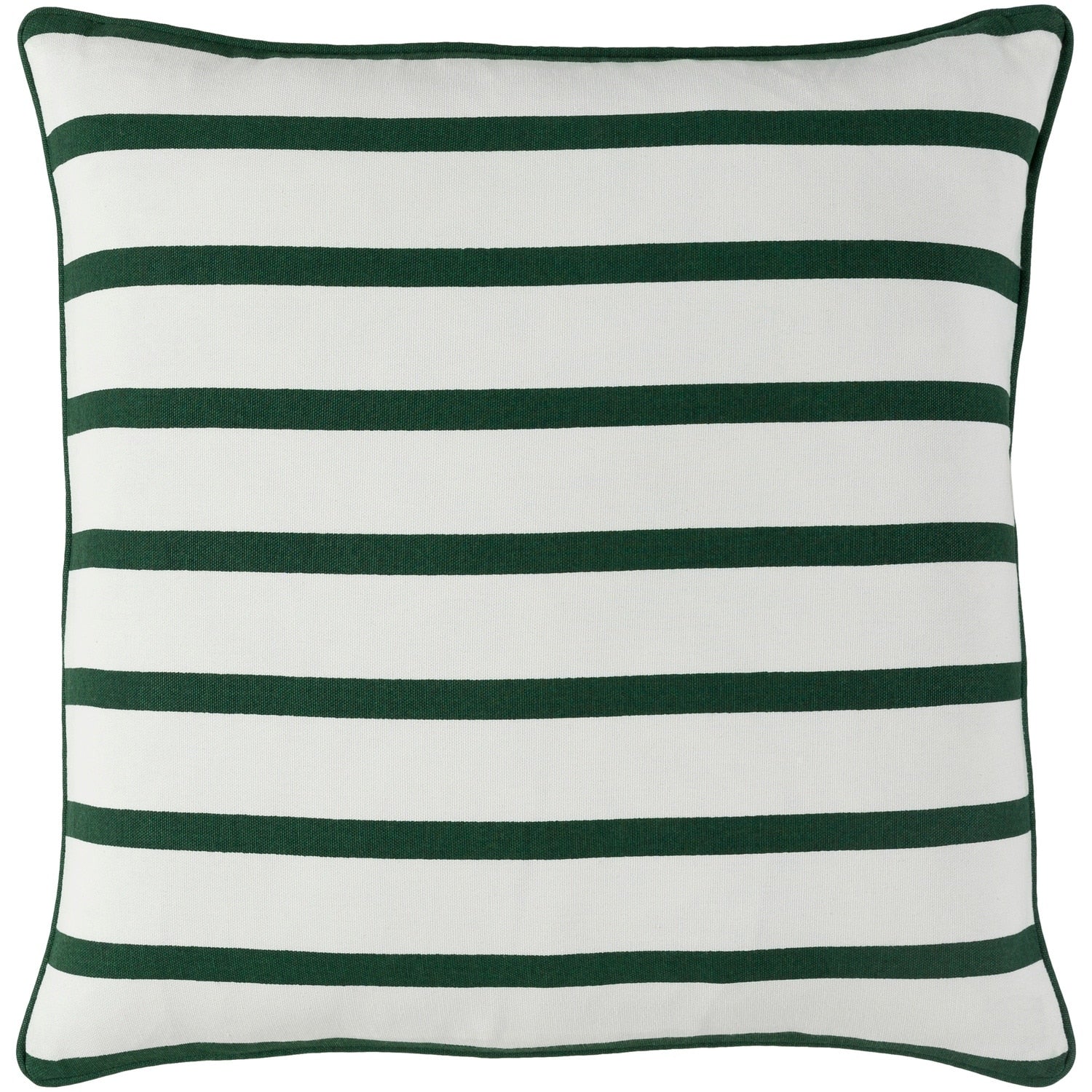 Aurum Stripe Holiday Dark Green Feather Down Or Poly Filled Throw Pillow 18 Inch