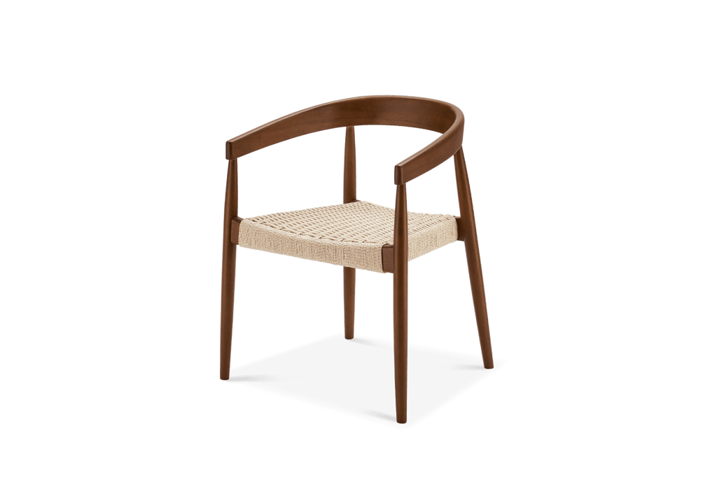 Austen Dining Arm Chair, Walnut Stain