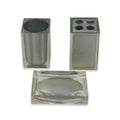 Austin Horn Classics Moderna Silver 3 Piece Bath Accessories Set