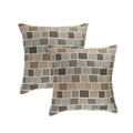 Austin Horn Classics Sunbrella Blox Slate 18 Inch Outdoor Pillow Set Of 2