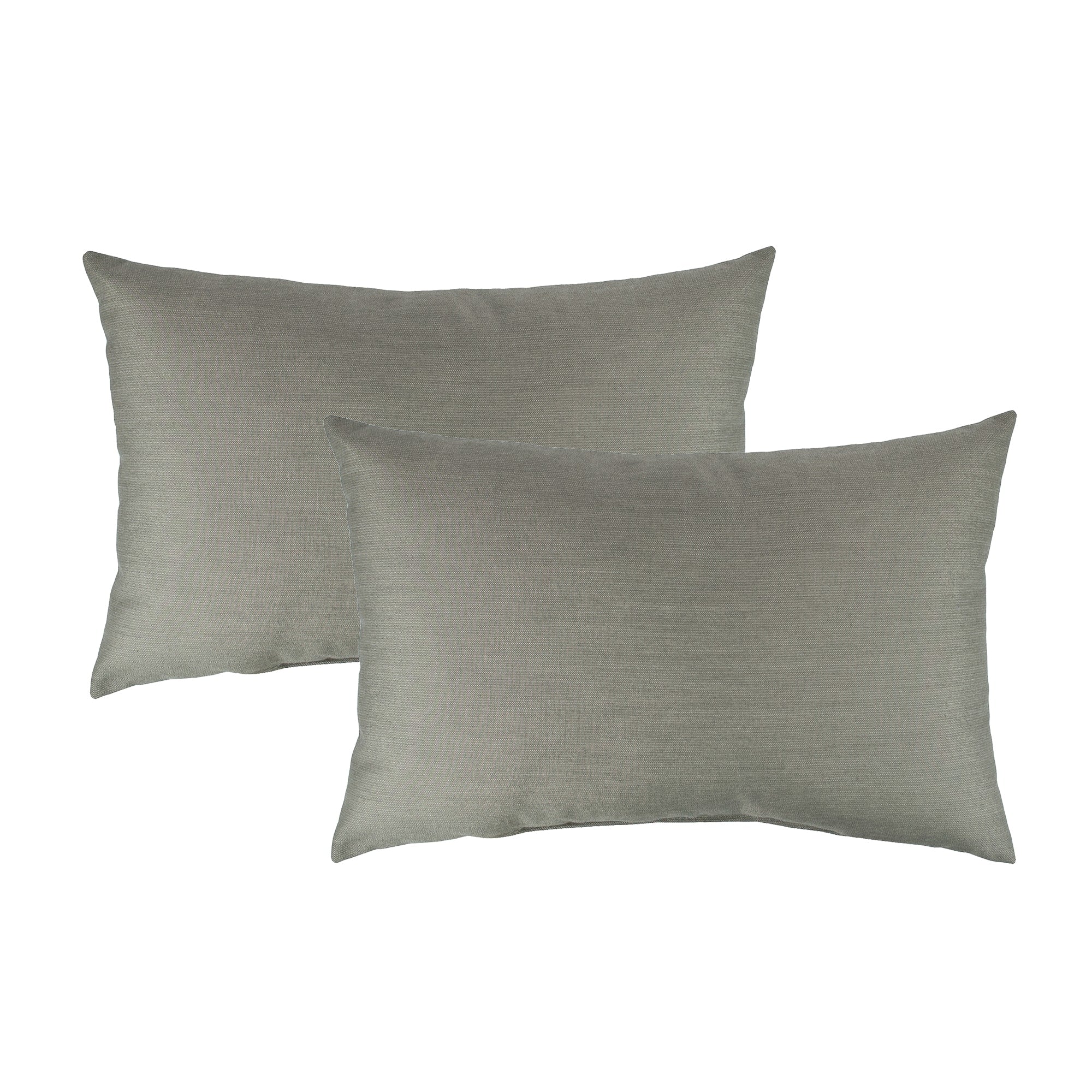 Austin Horn Classics Sunbrella Spectrum Dove Boudoir Outdoor Throw Pillows Set Of 2