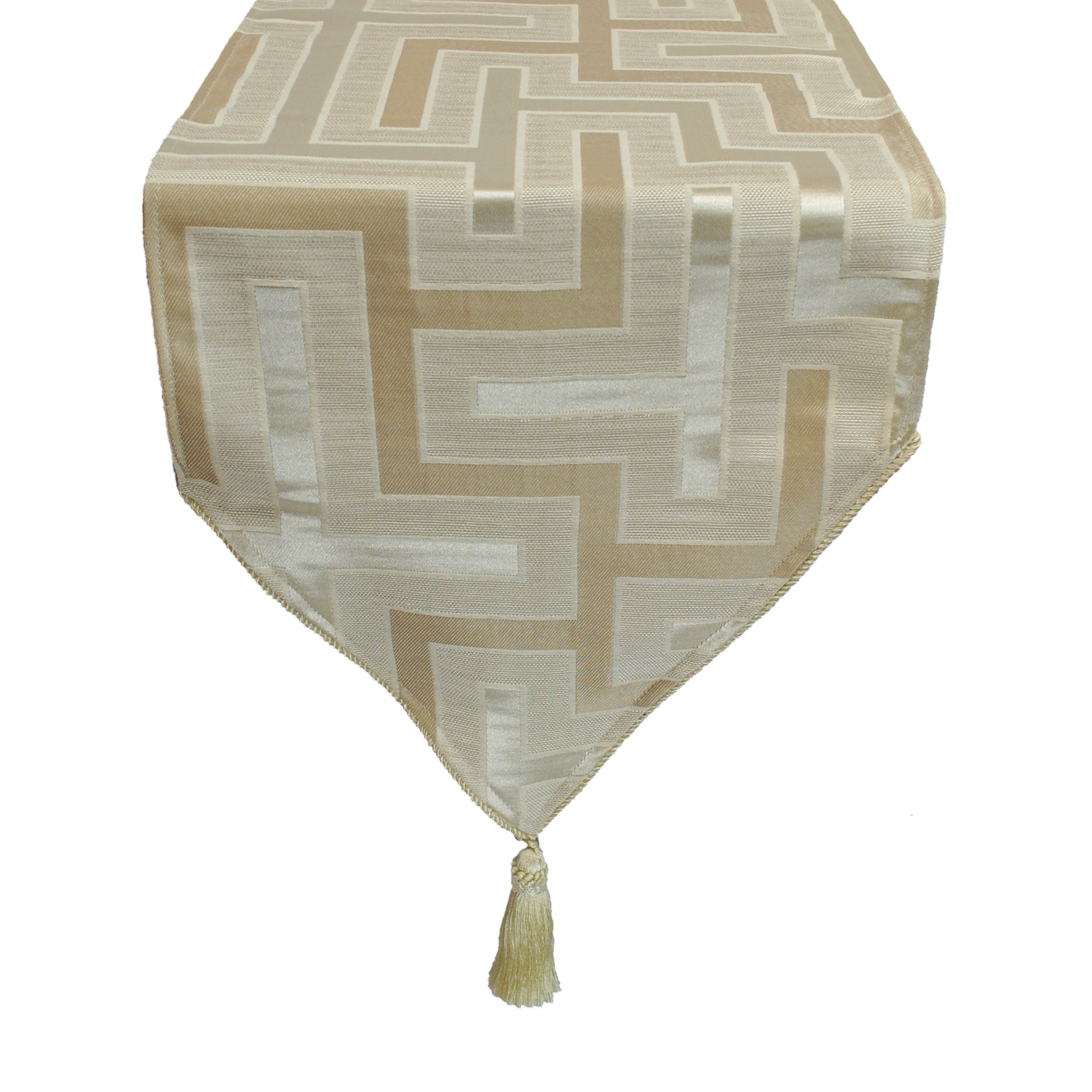 Austin Horn En Vogue Maze Beige Luxury Table Runner