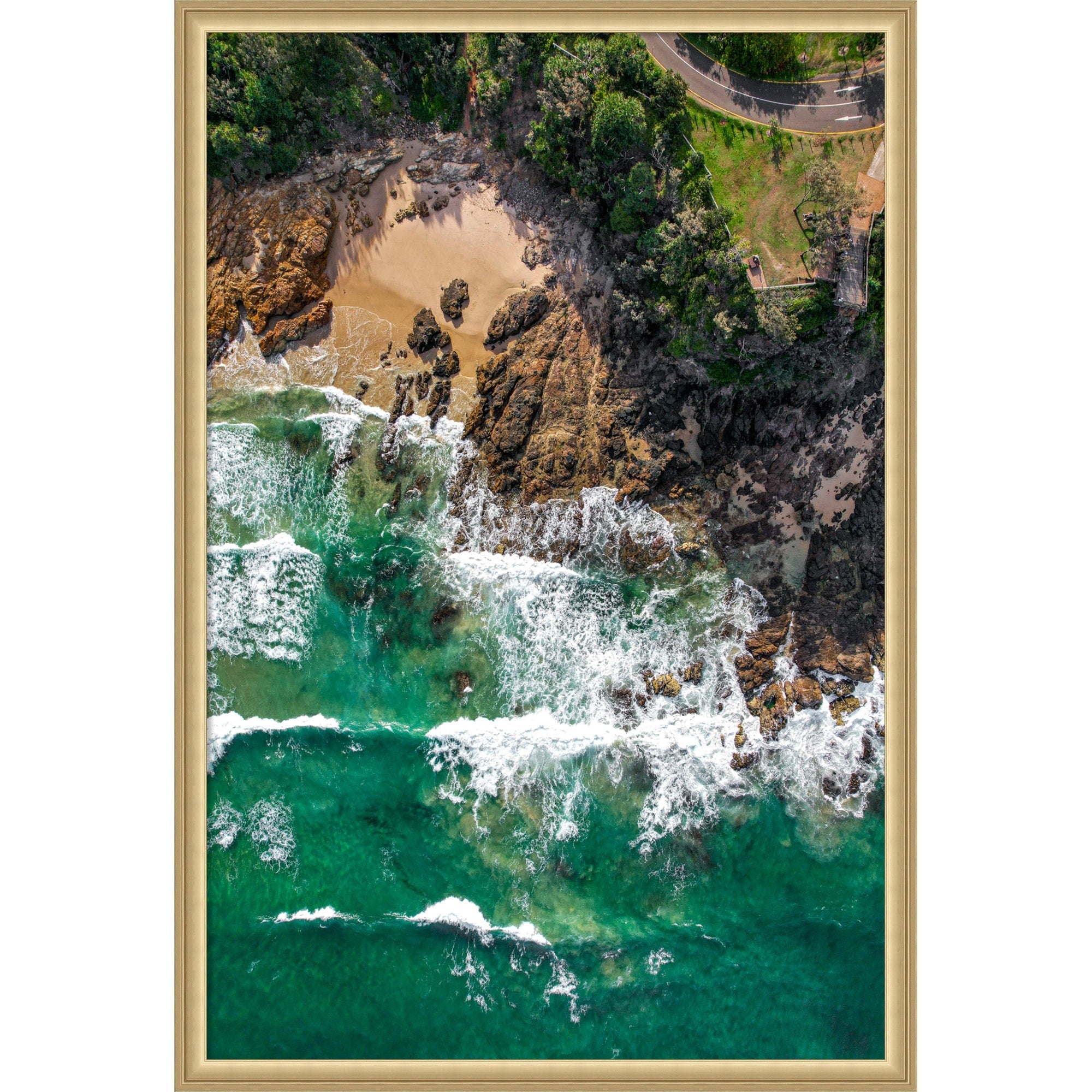 Australian Coast By Martin Blahak Framed Mounted Canvas Wall Art Print