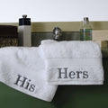 Copper Grove Hamlingauthentic Hotel Personalized His And Hers Turkish Cotton Hand Towels Set Of 2
