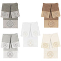 Authentic Hotel And Spa 100 Turkish Cotton Alyssa 3Pc Embellished Towel Set