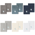 Authentic Hotel And Spa 100 Turkish Cotton Ava 2Pc Embellished Washcloth Set