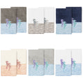 Porch Den Palmire Turkish Cotton Seahorse Embroidered Hand Towel Set Of 2