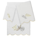 Authentic Hotel And Spa 100 Turkish Cotton Fern Toss Scallop Embellished Towel Collection