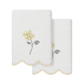 Authentic Hotel And Spa 100 Turkish Cotton Hydea Scallop Embellished Towel Collection