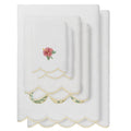 Authentic Hotel And Spa 100 Turkish Cotton Maui Scallop Embellished Towel Collection