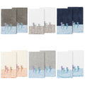 Authentic Hotel And Spa 100 Turkish Cotton Sofia 2Pc Embellished Bath Towel Set