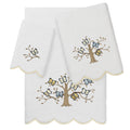 Authentic Hotel And Spa 100 Turkish Cotton Teresa Scallop Embellished Towel Collection