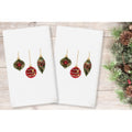 Authentic Hotel And Spa Christmas Ornaments Embroidered Luxury 100 Turkish Cotton Hand Towels Set Of 2