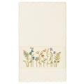 Authentic Hotel And Spa Cream Turkish Cotton Wildflowers Embroidered Bath Towel
