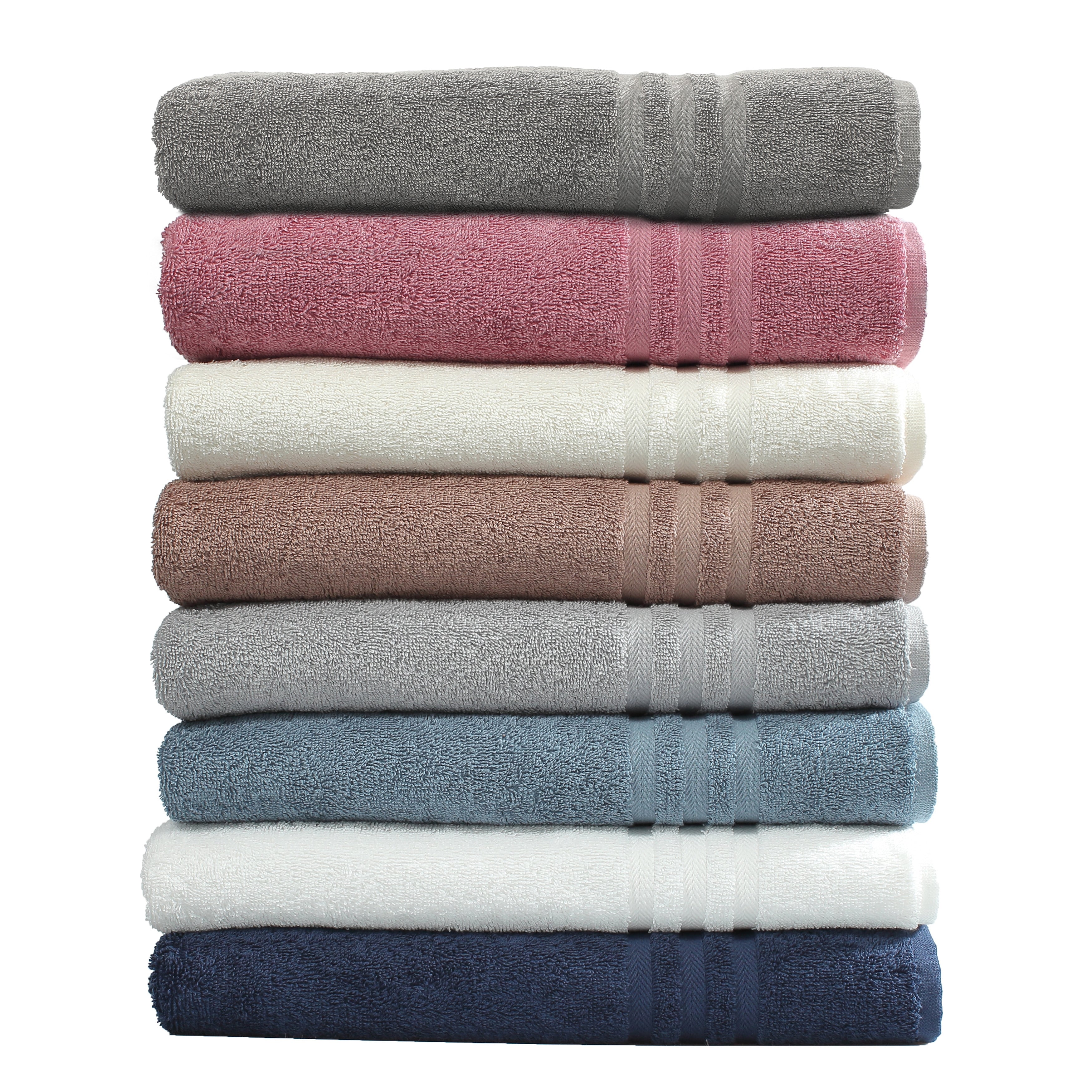 Authentic Hotel And Spa Omni Turkish Cotton 4 Piece Terry Bath Towel Set