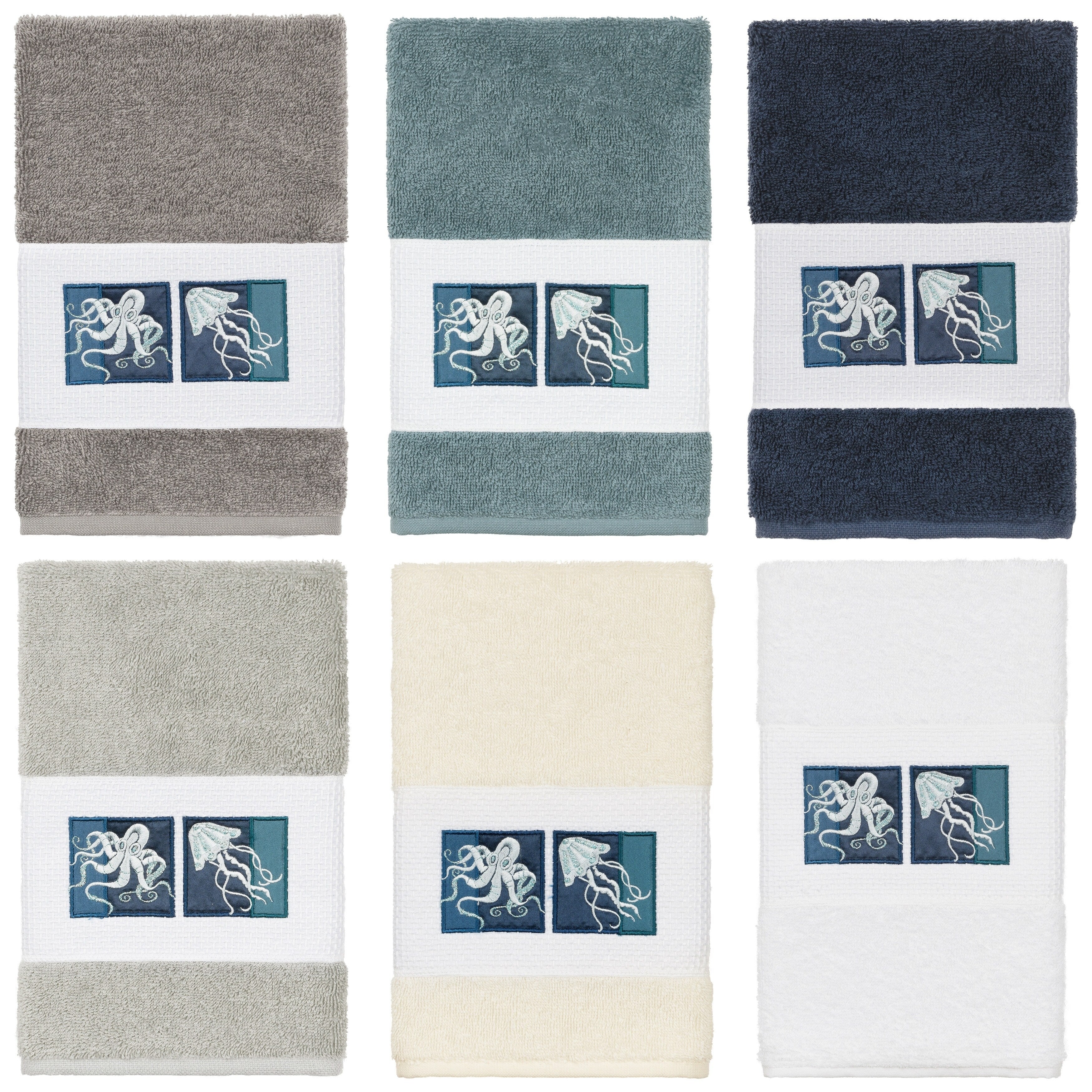 Authentic Hotel And Spa Textiles 100 Turkish Cotton Ava Embellished Hand Towel