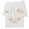 Authentic Hotel And Spa 100 Turkish Cotton Britney Scallop Embellished Towel Collection