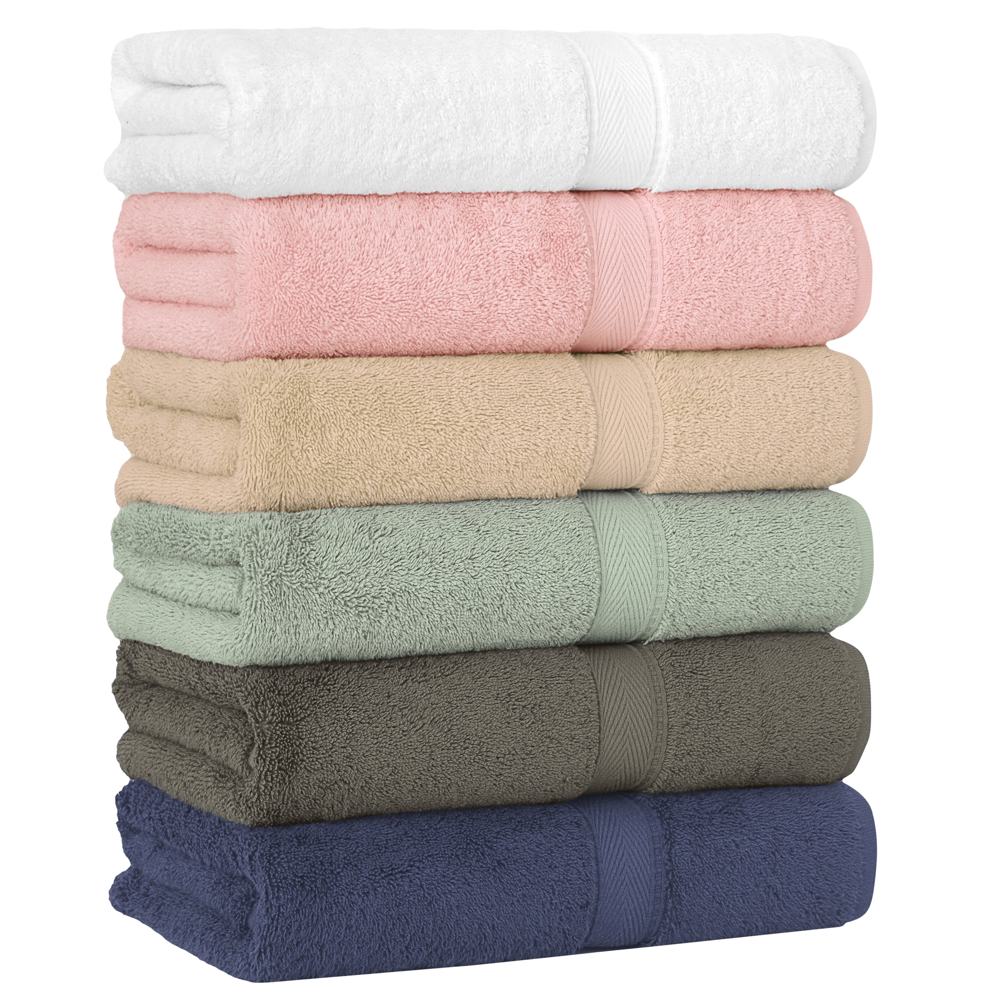 Authentic Hotel And Spa Turkish Cotton Bath Towel Set Of 4