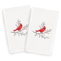 Authentic Hotel And Spa Turkish Cotton Cardinal White Set Of 2 Hand Towels