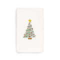 Authentic Hotel And Spa Turkish Cotton Christmas Tree White Hand Towel