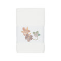 Authentic Hotel And Spa Turkish Cotton Floral Vine Embroidered White Hand Towel