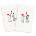 Authentic Hotel And Spa Turkish Cotton Holiday Pets White Set Of 2 Hand Towels