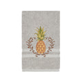 Authentic Hotel And Spa Turkish Cotton Pineapple Embroidered Light Grey Hand Towel