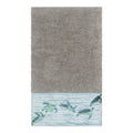 Authentic Hotel And Spa Turkish Cotton Turtles Embroidered Dark Grey Bath Towel