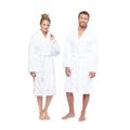 Authentic Hotel And Spa Unisex Microfiber White Bath Robe