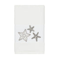 Authentic Hotel And Spa White Turkish Cotton Starfish Embroidered Hand Towel