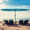 Zenova 180 Lighted Market Sunbrella Umbrella