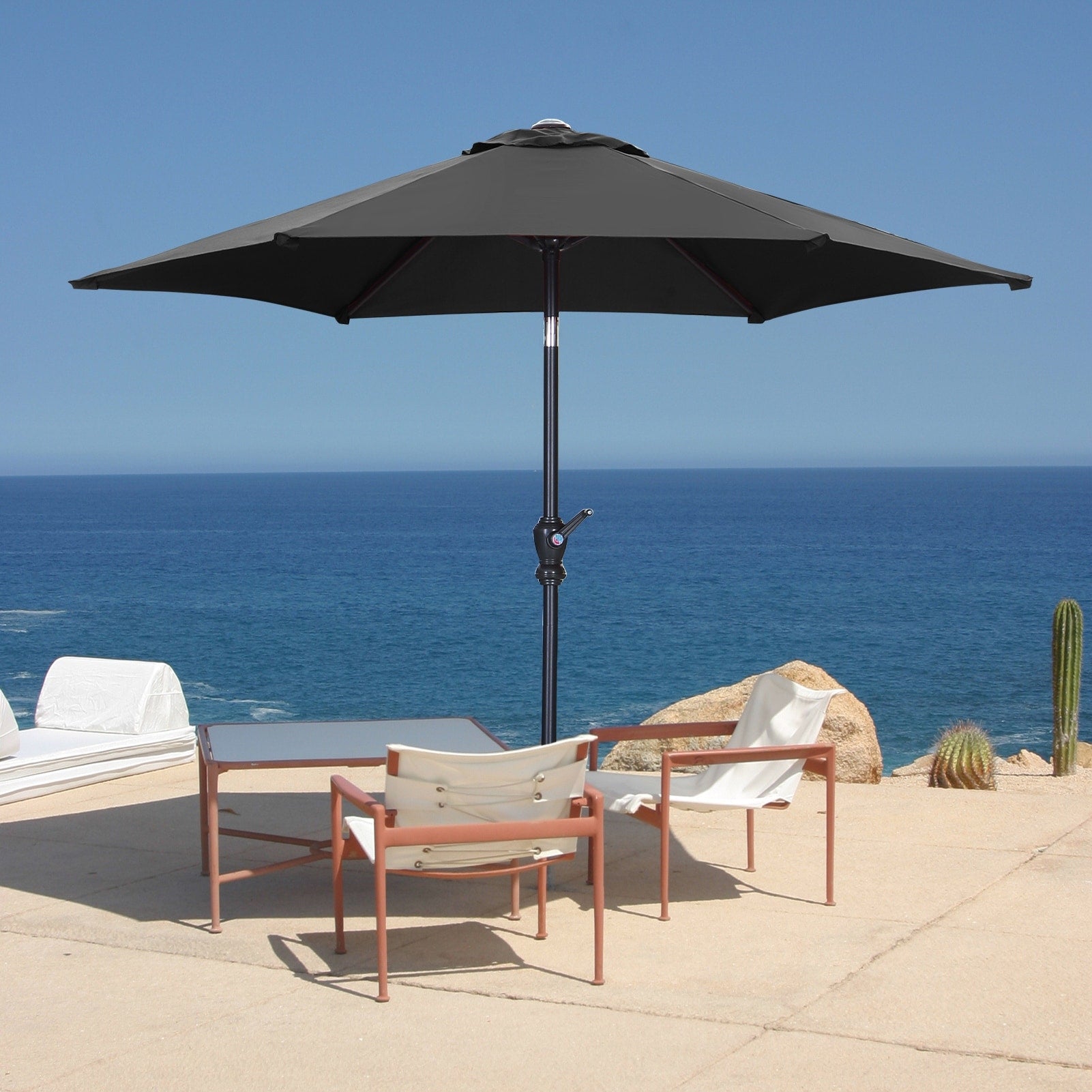 Autlaycil 7.5Ft Patio Outdoor Umbrella With Tilt Crank