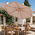 Autlaycil 7.5Ft Tiki Patio Umbrella Thatch Outdoor Umbrella
