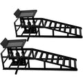 Auto Car Truck Service Ramps Lifts Garage Car Lift Hydraulic Ramps Black 5 Ton Hydraulic Lift Repair Frame Lift 2 Pack