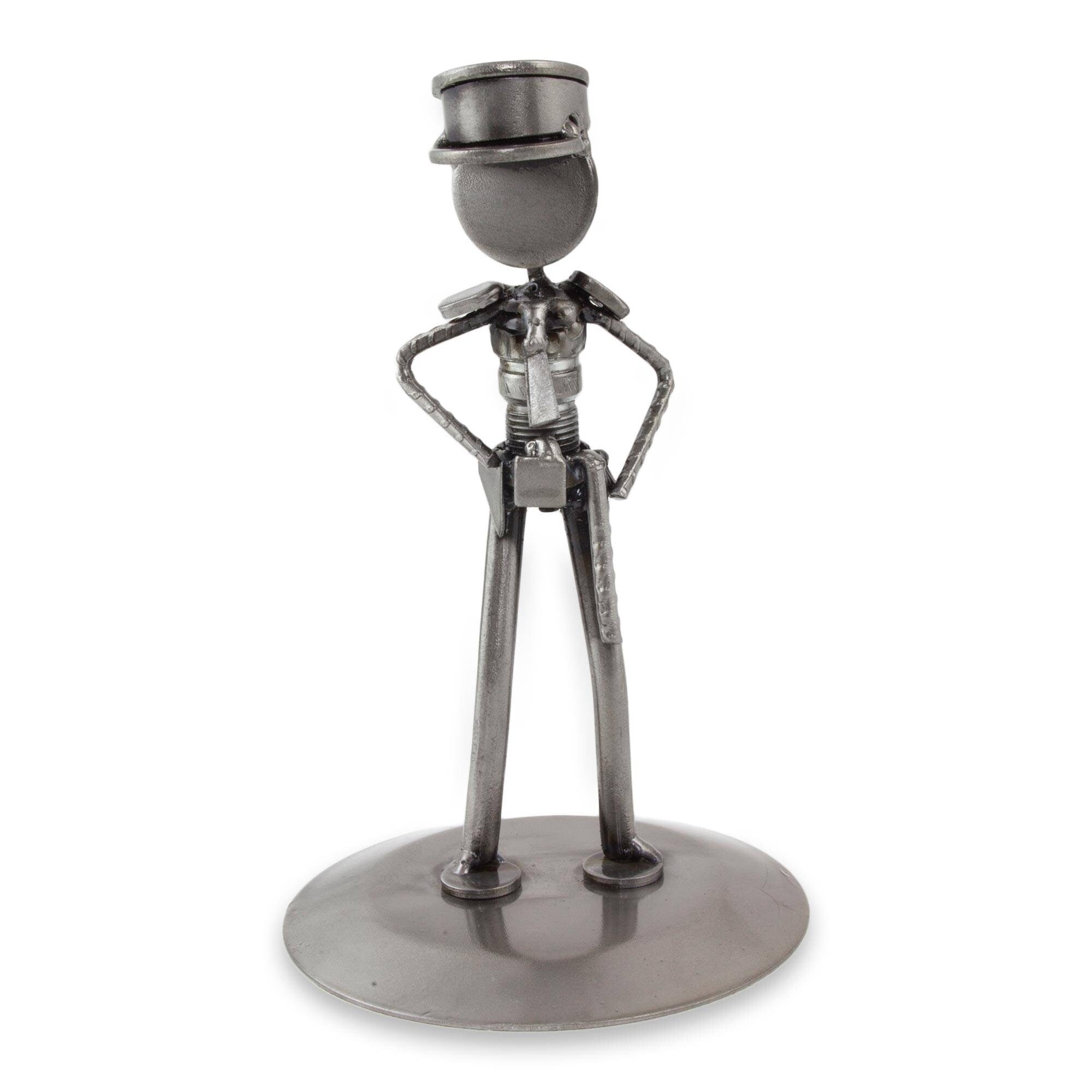 Auto Part Sculpture Rustic Police Officer Mexico