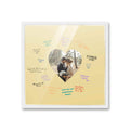 Autograph White Wood Frame With Heart Yellow Mat Perfect For Event Signatures Full Color Pen Set Included 3 Sizes Available