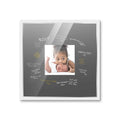 Autograph White Wood Frame With Squre Black Mat Perfect For Event Signatures Silver Marker Pens Included 3 Sizes Available