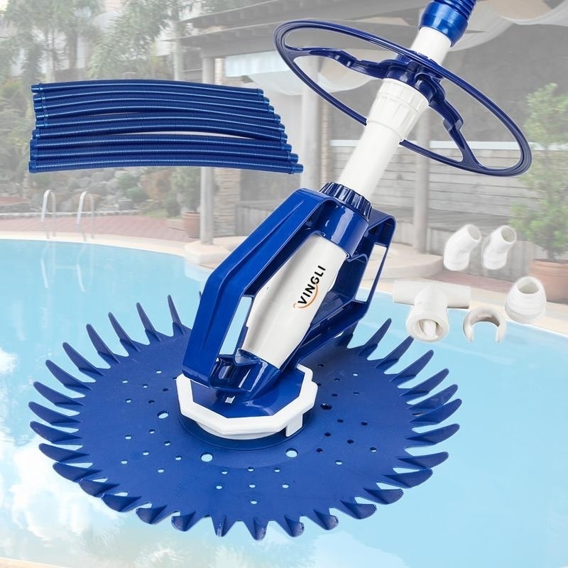 Automatic Swimming Poor Cleaner Vacuum Generic Climb Wall Pool Sweeper Blue N A