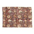 Autumn Botanical Cotton Placemats Set Of 4 Vintage Floral Print For Dining Entertaining Seasonal Table Settings 13 X19