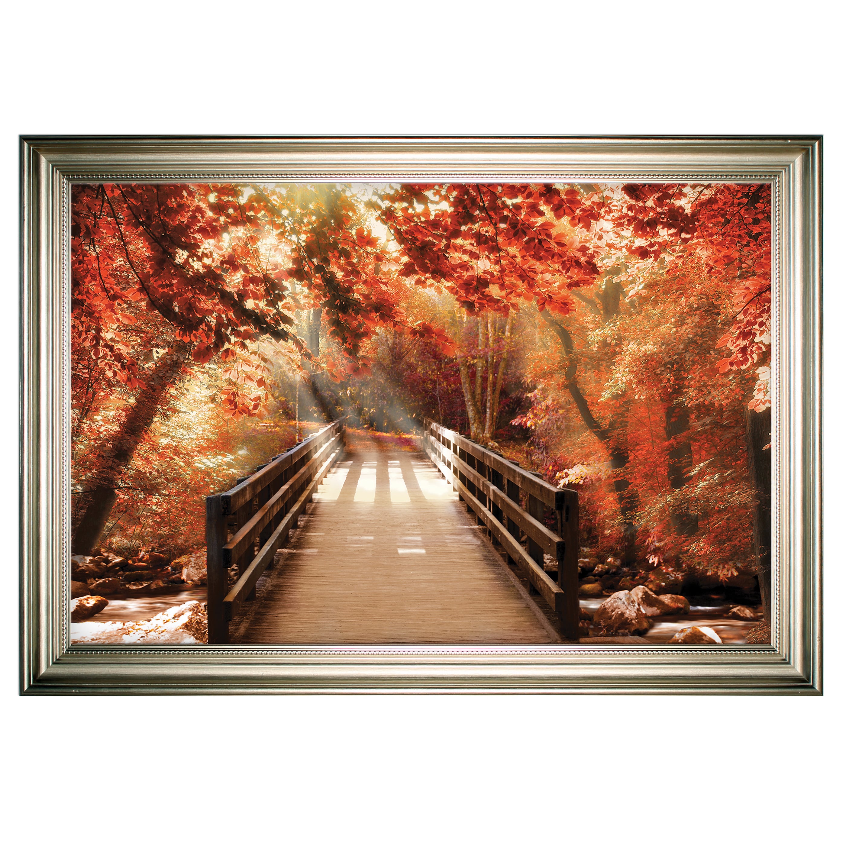 Autumn Bridge Silver Frame