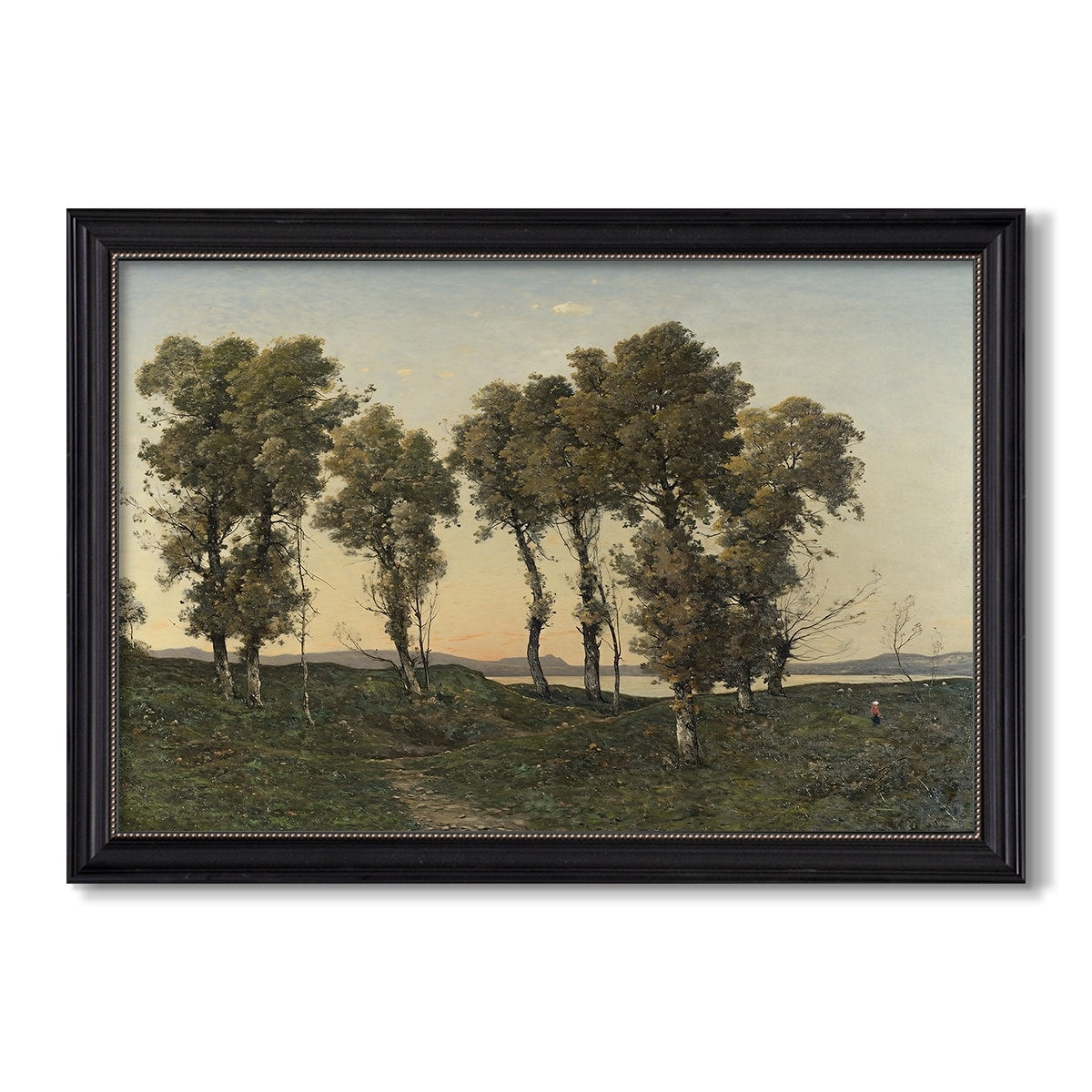 Autumn Evening 1894 Henri Harpignies Custom Framed Canvas