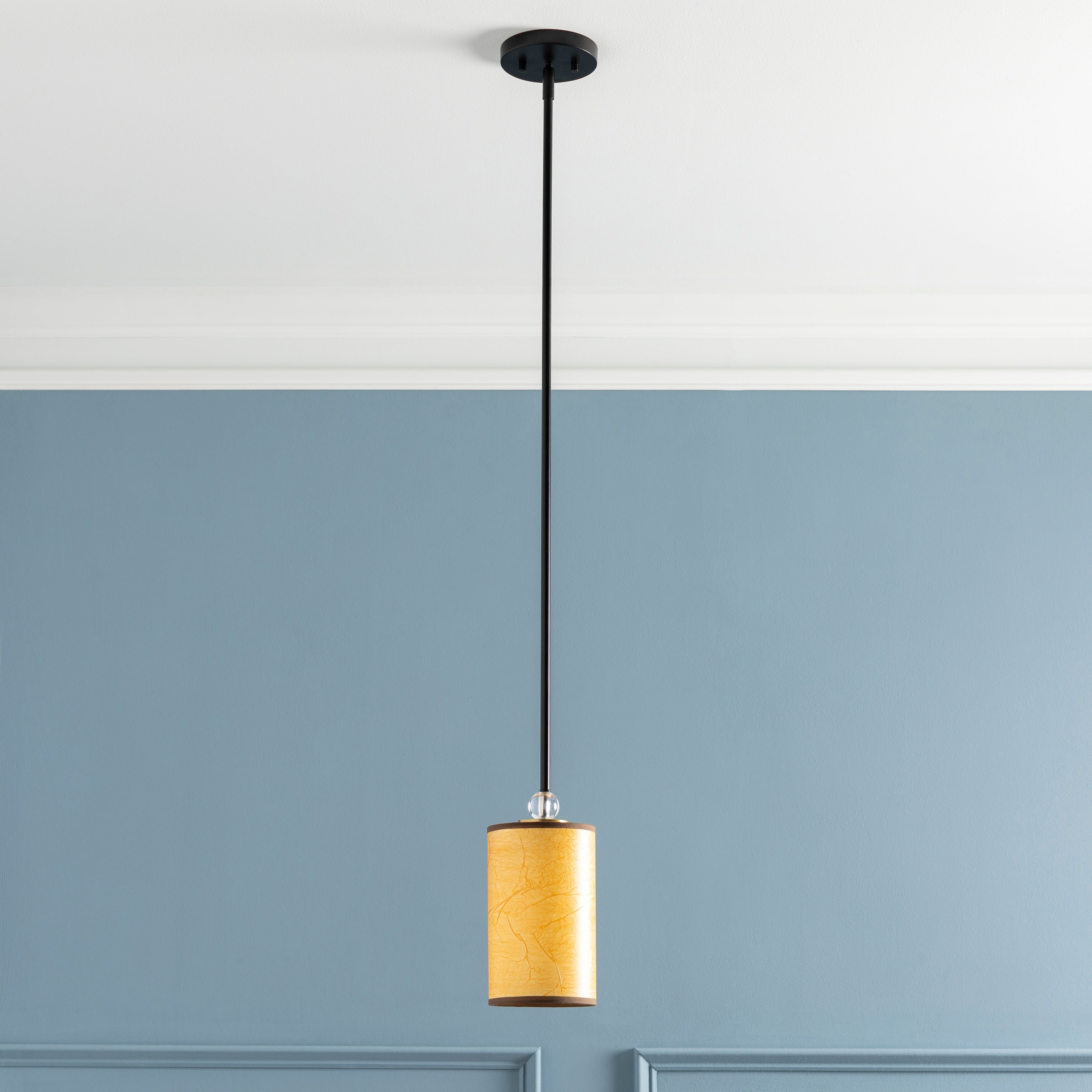 Autumn Modern Orange Single Light Pendant 10.5 H X 5.25 W X 5.25 D