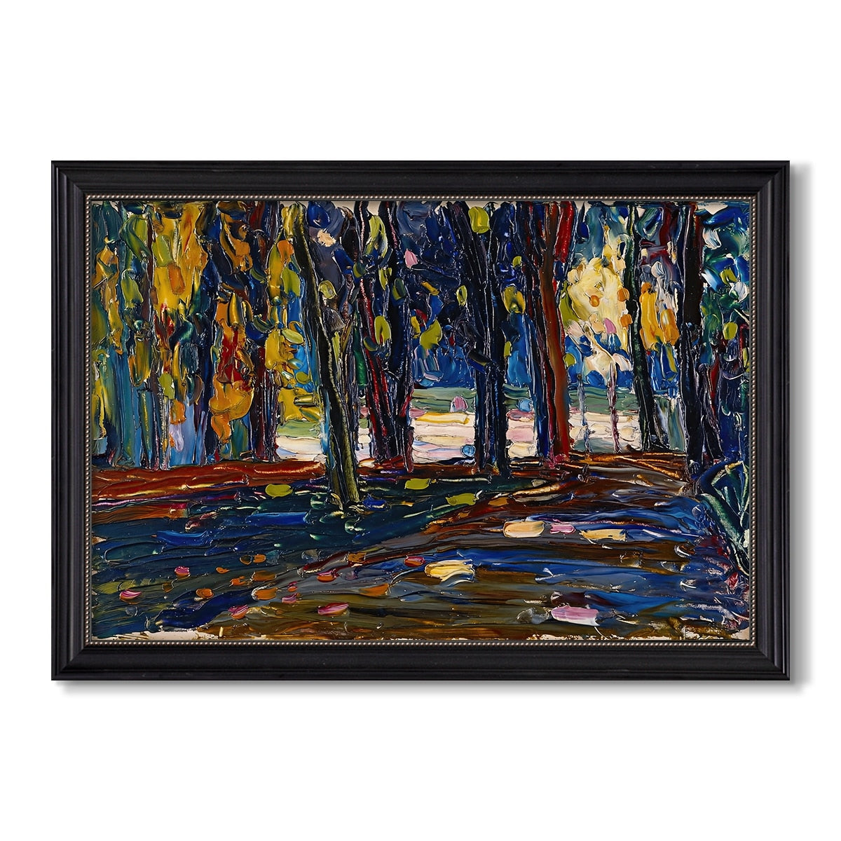 Autumn Study 1908 Wassily Kandinsky Custom Framed Canvas