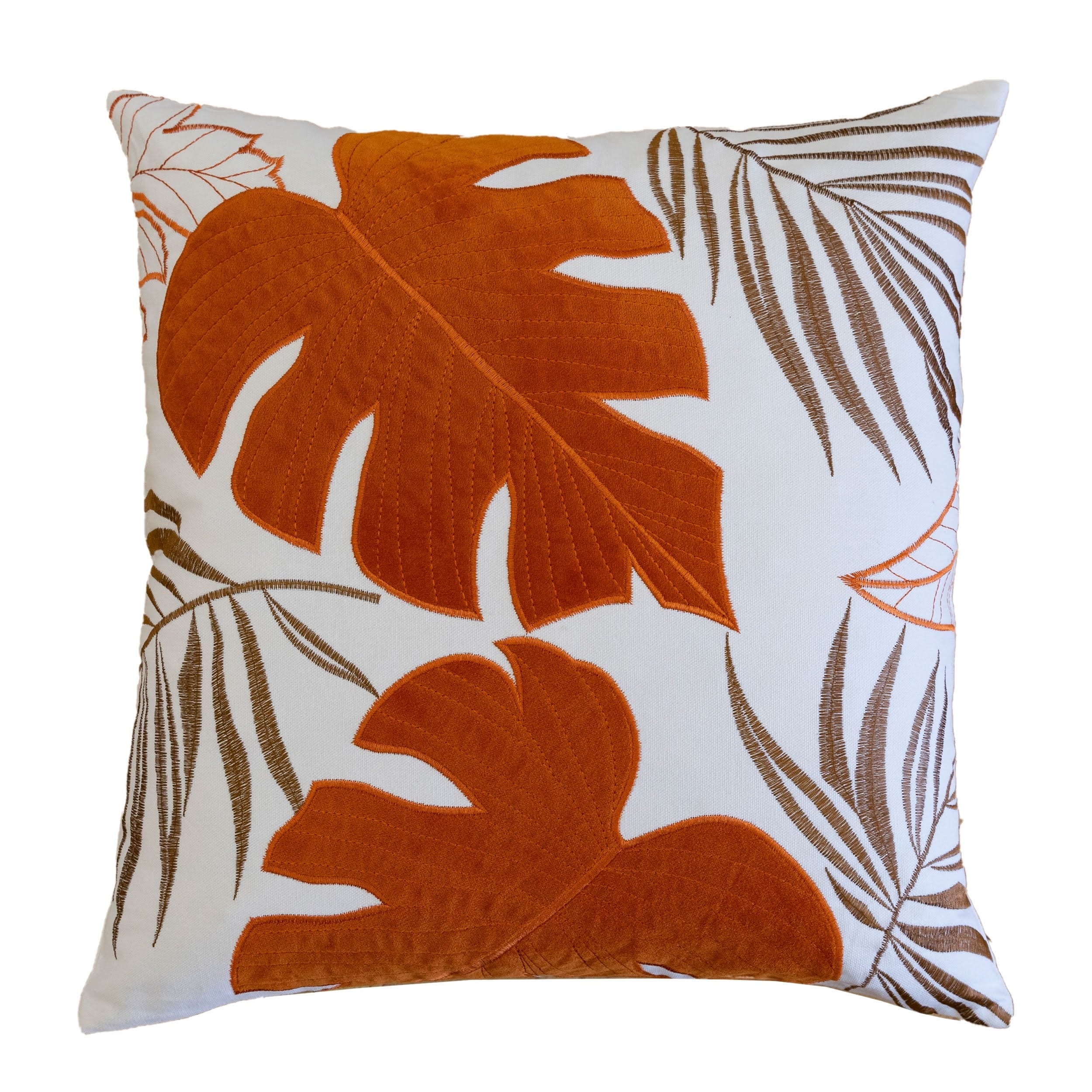 Autumn Vibes Leaf Accent Throw Pillow 2 Pack 20 X20