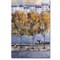 Autumn In Paris By Didier Lourenco Gallery Wrapped Canvas Giclee Art 36 In X 24 In Ready To Hang