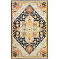 Ava Bohemian Navy Rust Area Rug
