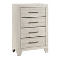 Ava Tall Dresser Chest 4 Drawers W Antique Silver Bar Handles Dusty Gray