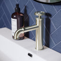 Avallon 7 Single Handle Bathroom Faucet In Brushed Gold