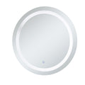 Avalon 32 Diameter Hardwired Led Mirror Silver