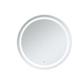 Indigo Home Avalon Silver Hardwired Led Mirror